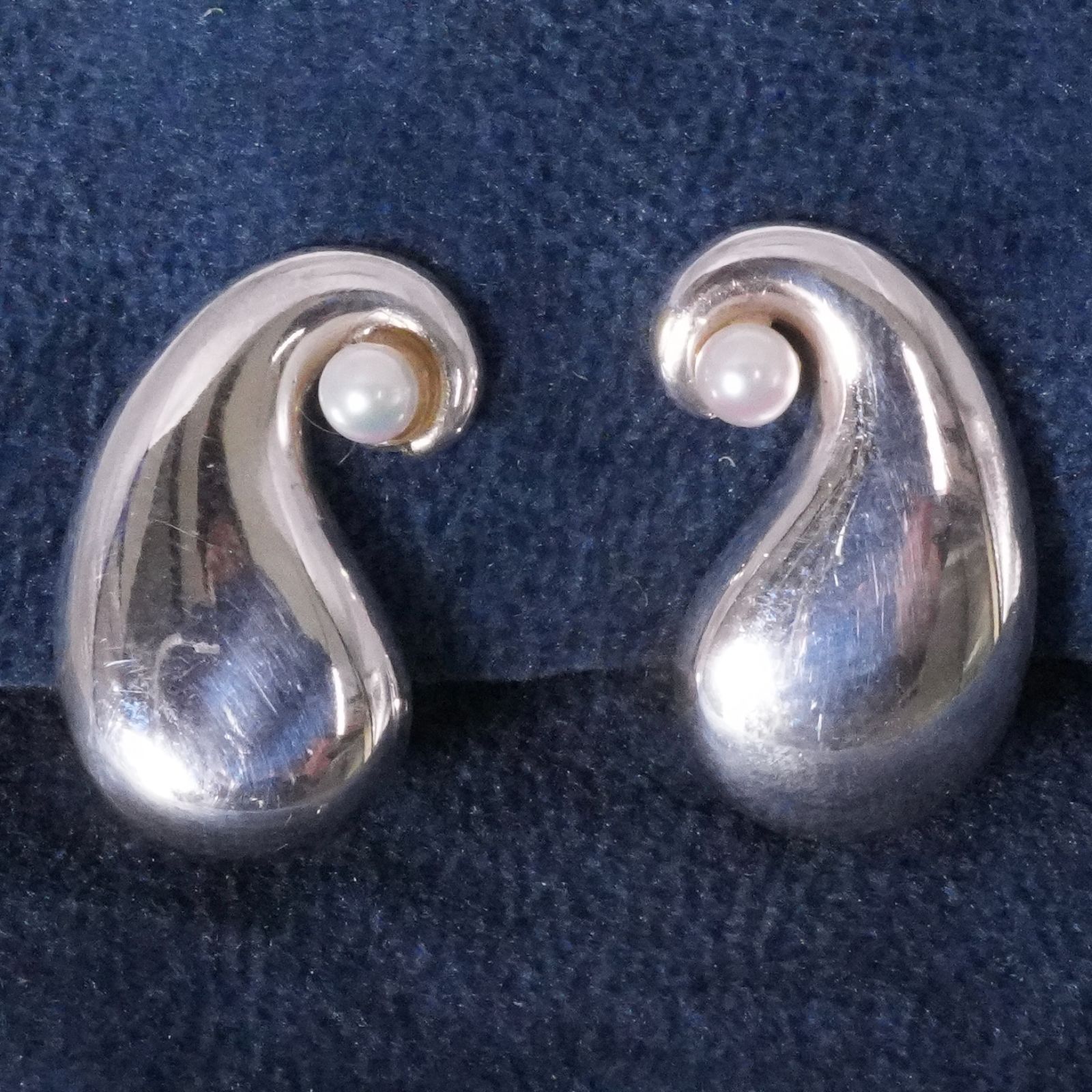 ジョージジェンセン シルバー パール 398 イヤリング 真珠 24-4772S