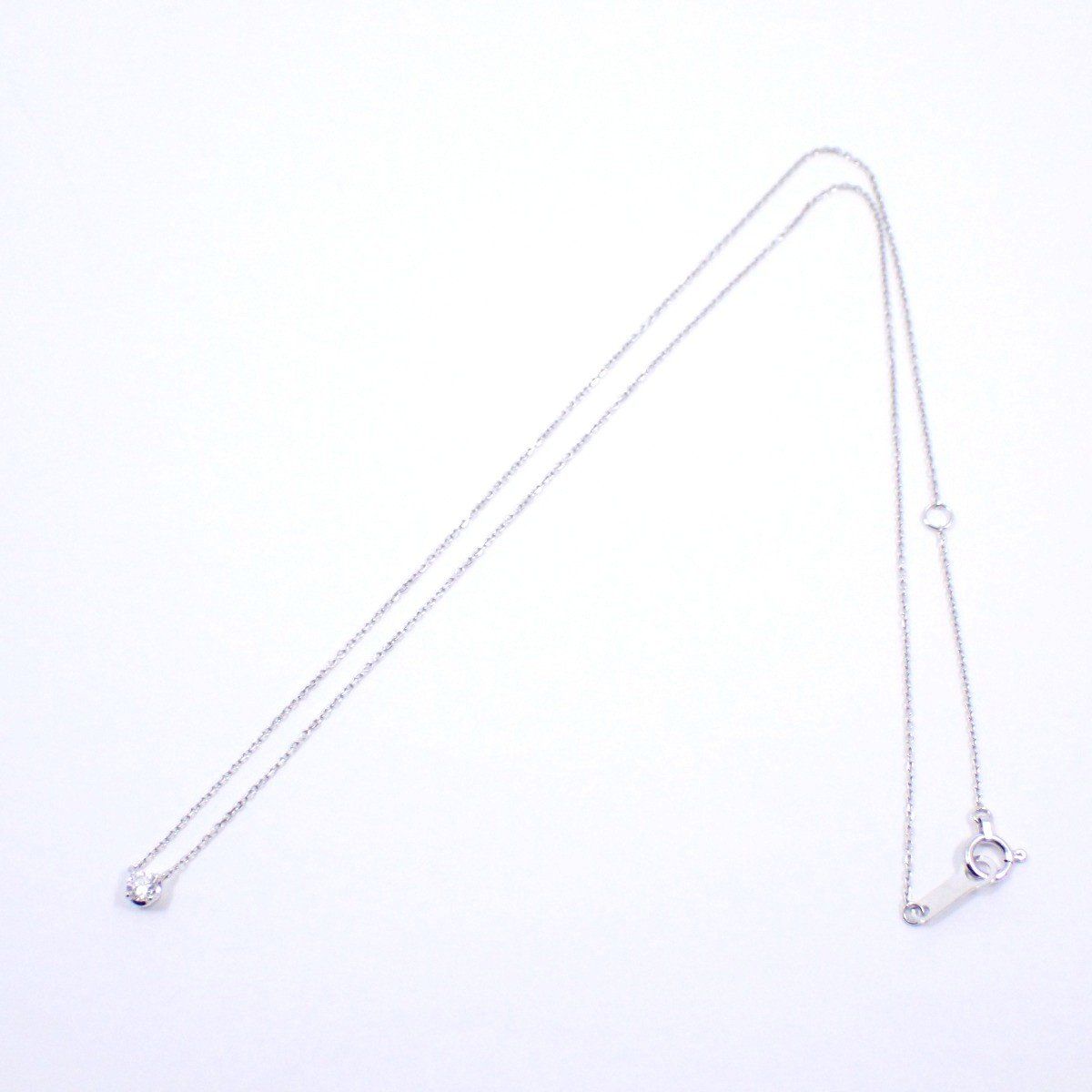 4℃ ヨンドシー ネックレス K18WG ダイヤモンド いおき質店