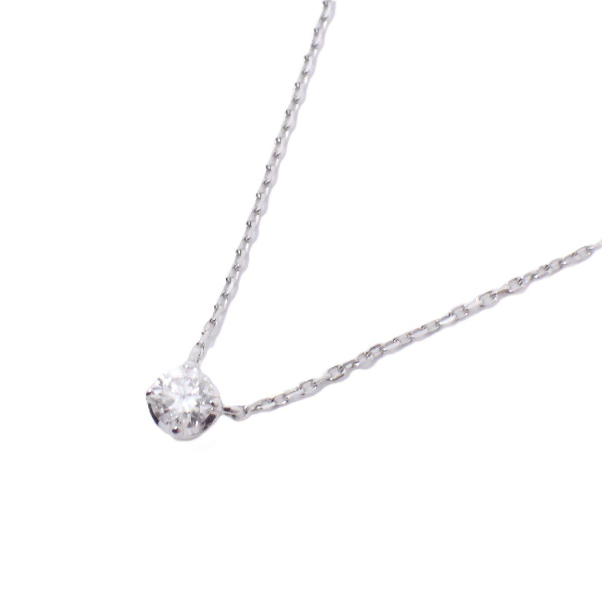 4℃ ヨンドシー ネックレス K18WG ダイヤモンド いおき質店