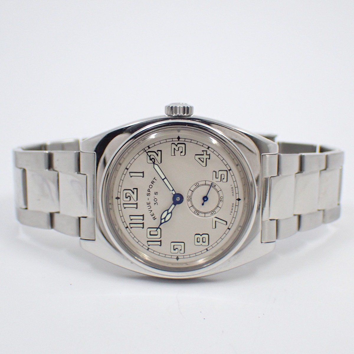 レビュートーメン レビュースポーツ 30 s 2004年 250本 モデル 手巻き メンズ 腕時計 SSベルト 15000 3