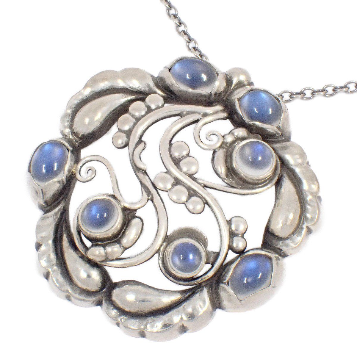 GEORG JENSEN ジョージジェンセン 159 ムーンライトブロッサム ネックレス シルバー925 ムーンストーン いおき質店