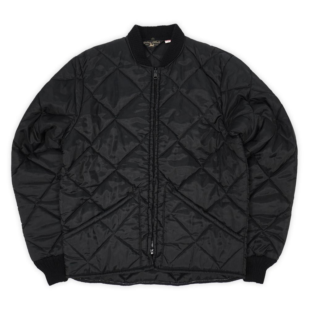 スピワック SPIEWAK G en Fleece 80s 80年代 キルティングライナージャケット 無地 MADE IN USA アメリカ製 ヴィンテージ 古着 メンズ ブラック 黒 44 TALL