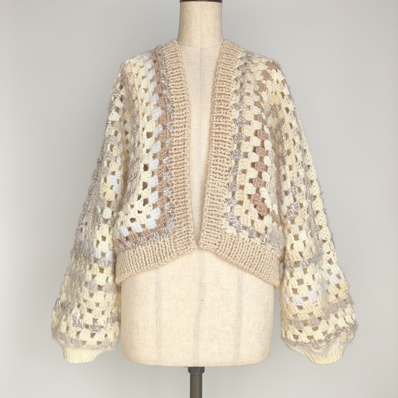 ヘキサゴンカーディガン 長袖