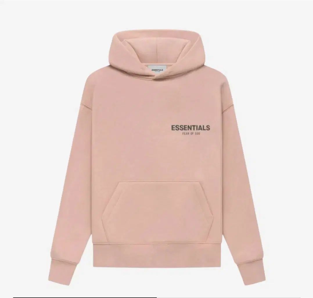 フィアオブゴッド ESSENTIALS 起毛 フーディー Tシャツ ピンク レディース 長袖 冬 秋