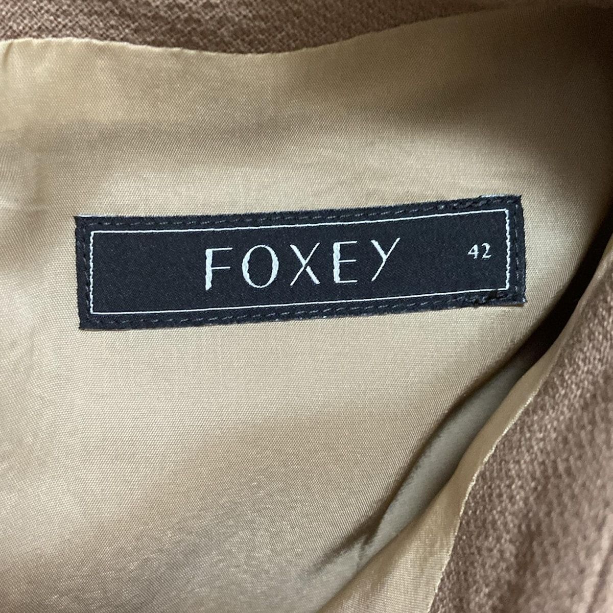 FOXEY フォクシー ワンピース　サイズ42 FOXEY(フォクシー) ワンピース サイズ42 L レディース - 37793 ライト
