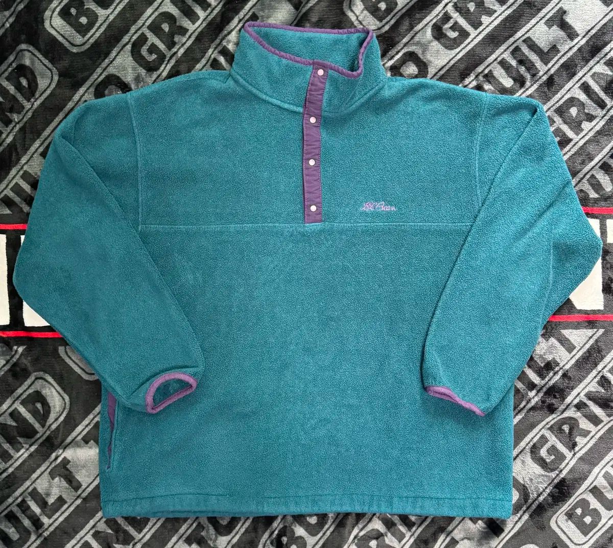 エルエルビーン 쿼터 スナップ プルオーバー フリース 틸 COLOR