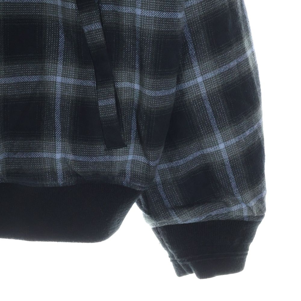 DIESEL (ディーゼル) Padded Bomber Jacket フロントDロゴ チェック