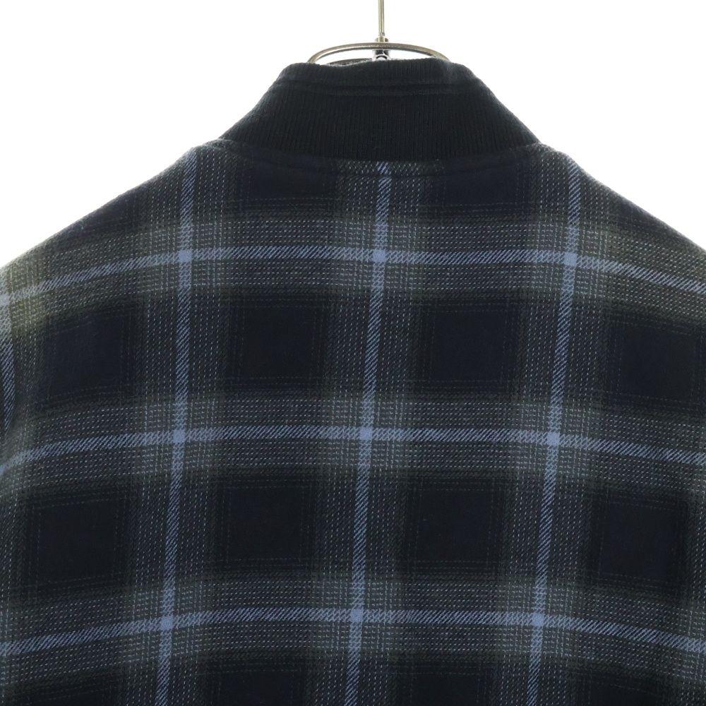 DIESEL ディーゼル Padded Bomber Jacket フロントDロゴ チェック ボンバージャケット グレー A16217 0ABCD DIESEL (ディーゼル) Padded Bomber Jacket フロントDロゴ チェック