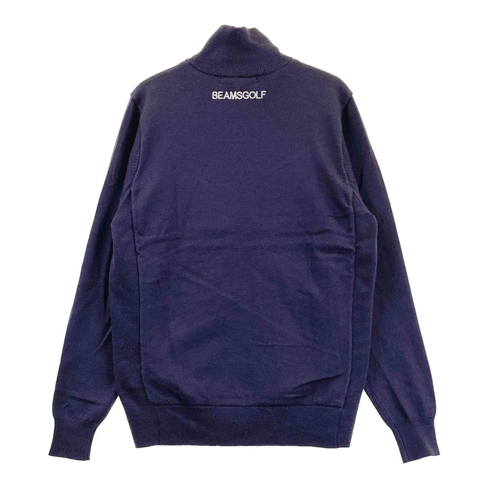 サイズ M BEAMS GOLF ビームスゴルフ 中綿切替 ニットジップジャケット パープル系 240101466942 ゴルフウェア レディース ストスト