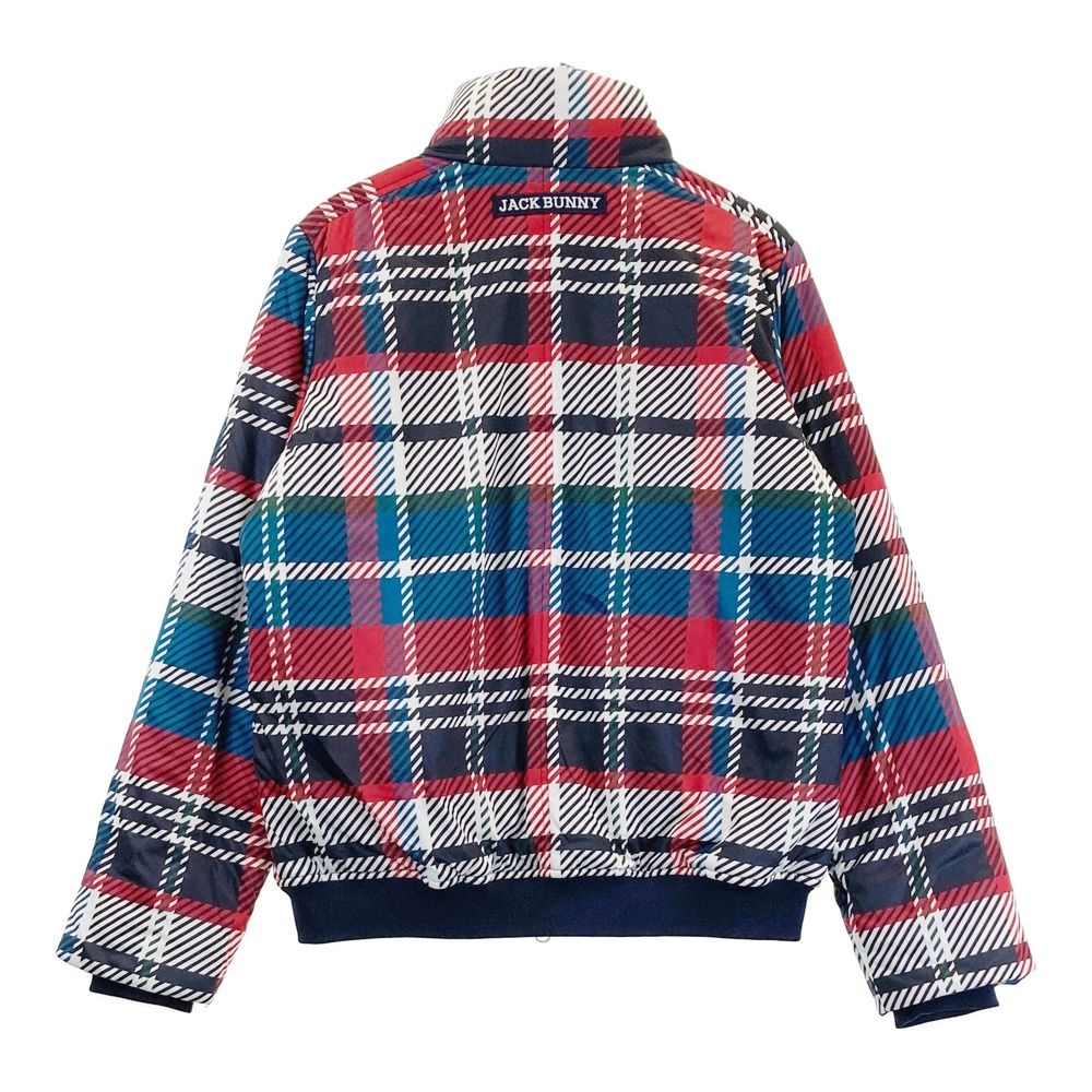 サイズ 1 JACK BUNNY ジャックバニー 蓄熱 中綿ジャケット チェック柄 ネイビー系 240101467711 ゴルフウェア レディース ストスト