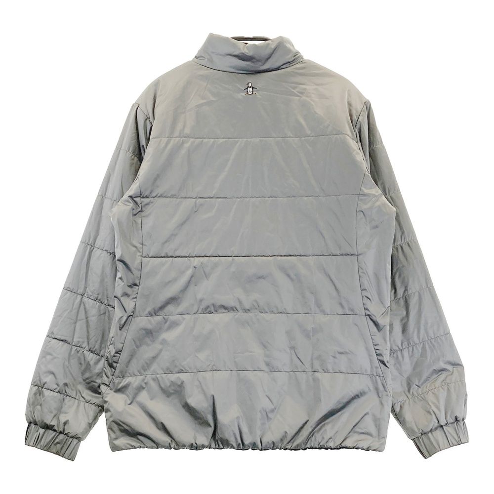 【新品】Munsingwear リバーシブルジャケット LLサイズ Munsingwear ダウンジャケット ブラック⁄ブルー リバーシブル マフラー