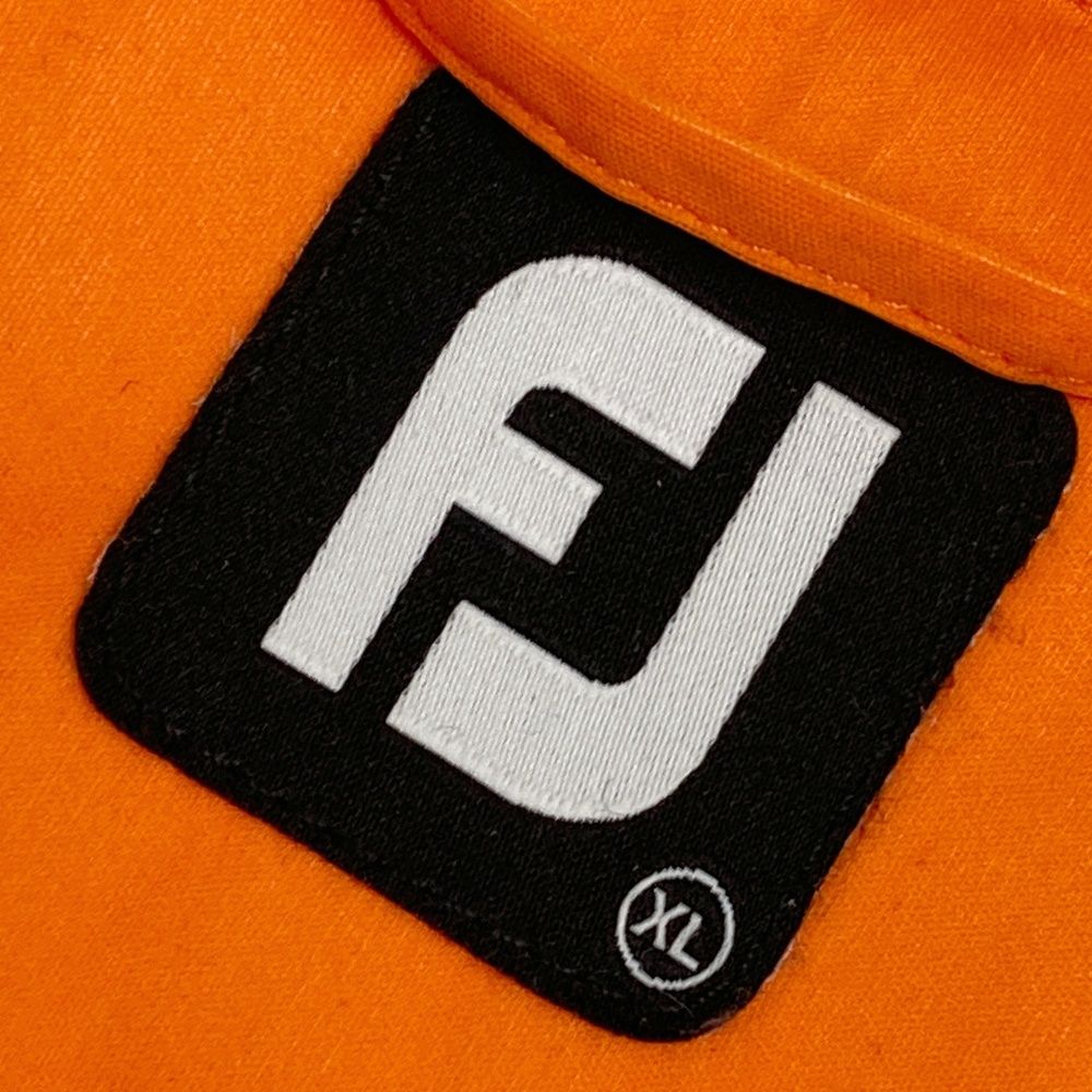 FOOT JOY フットジョイ 中綿 ジップジャケット オレンジ M サイズ：XL FOOT JOY フットジョイ 中綿 ジップベスト オレンジ系