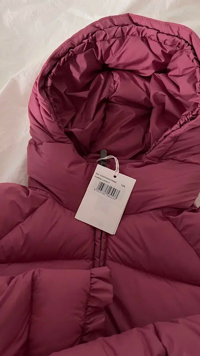 80万円台 キッズ ブランドILGUPO ピンク フリル ダウン 155