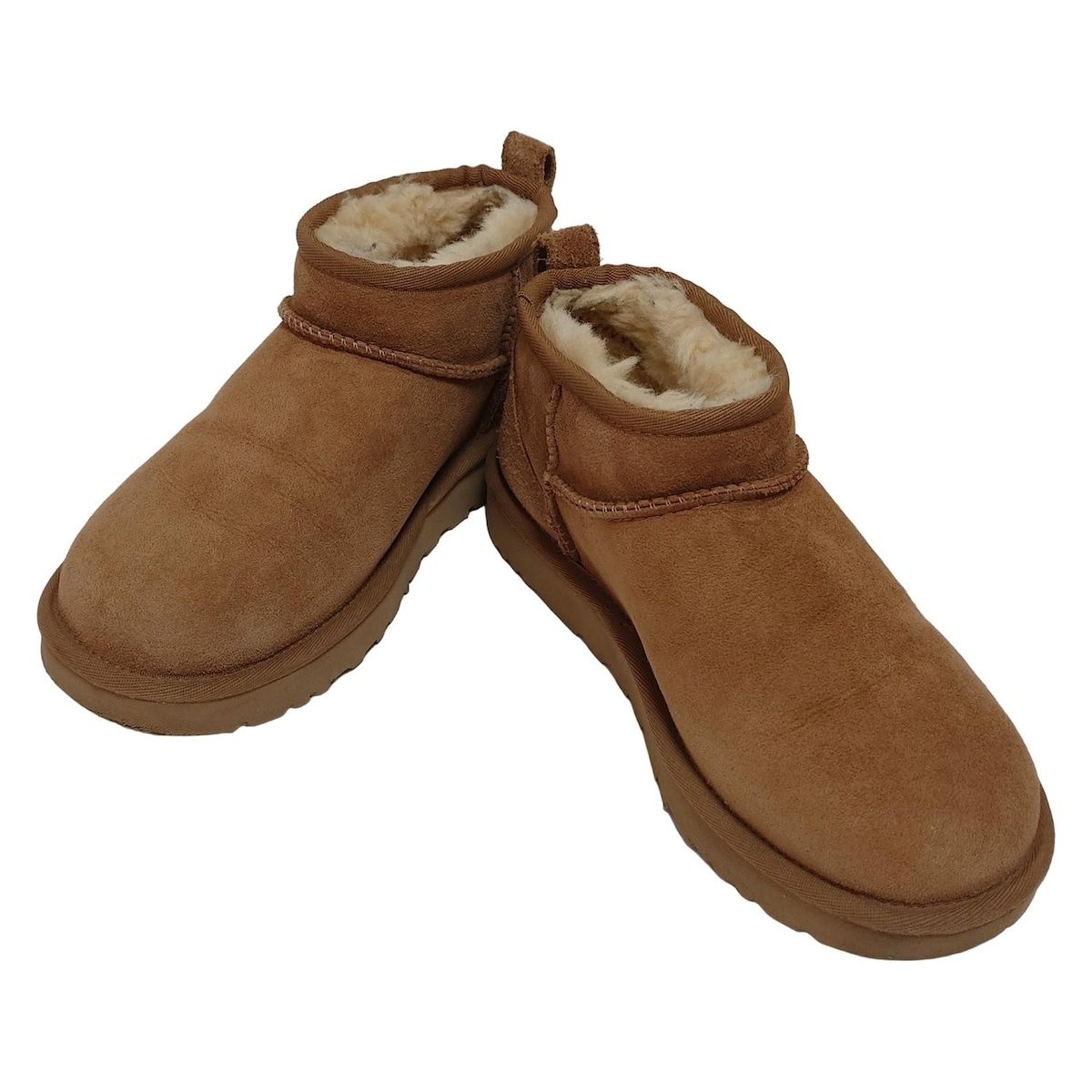 UGG アグ ショートブーツ 24 レディース クラシック ウルトラ ミニ 1116109 ブラウン ムートン