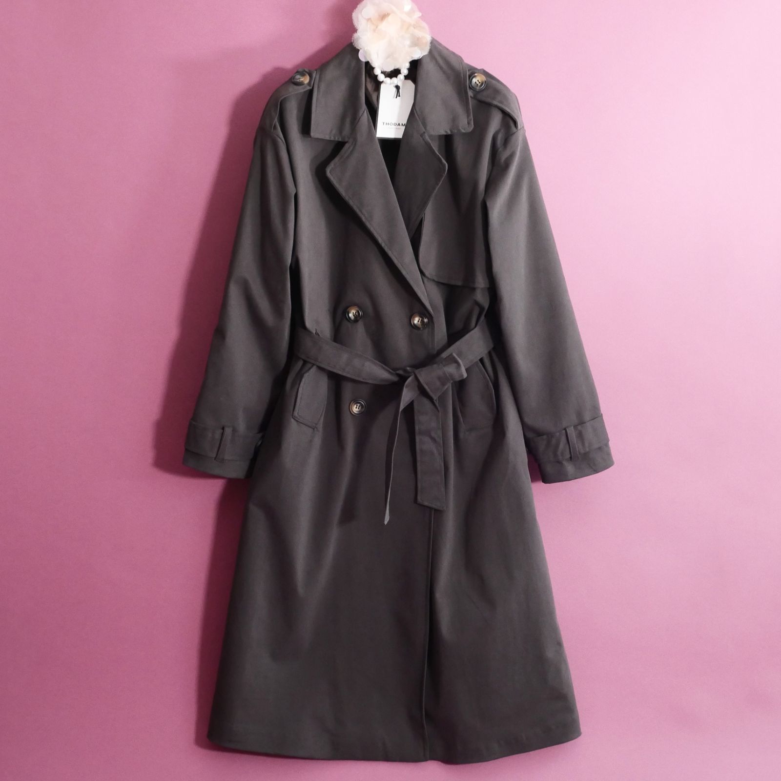 dt 112 L フィレンツェの新ブランド トダミ Made in Italy 25-26秋冬 エレガントな大人女性のトレンチコート