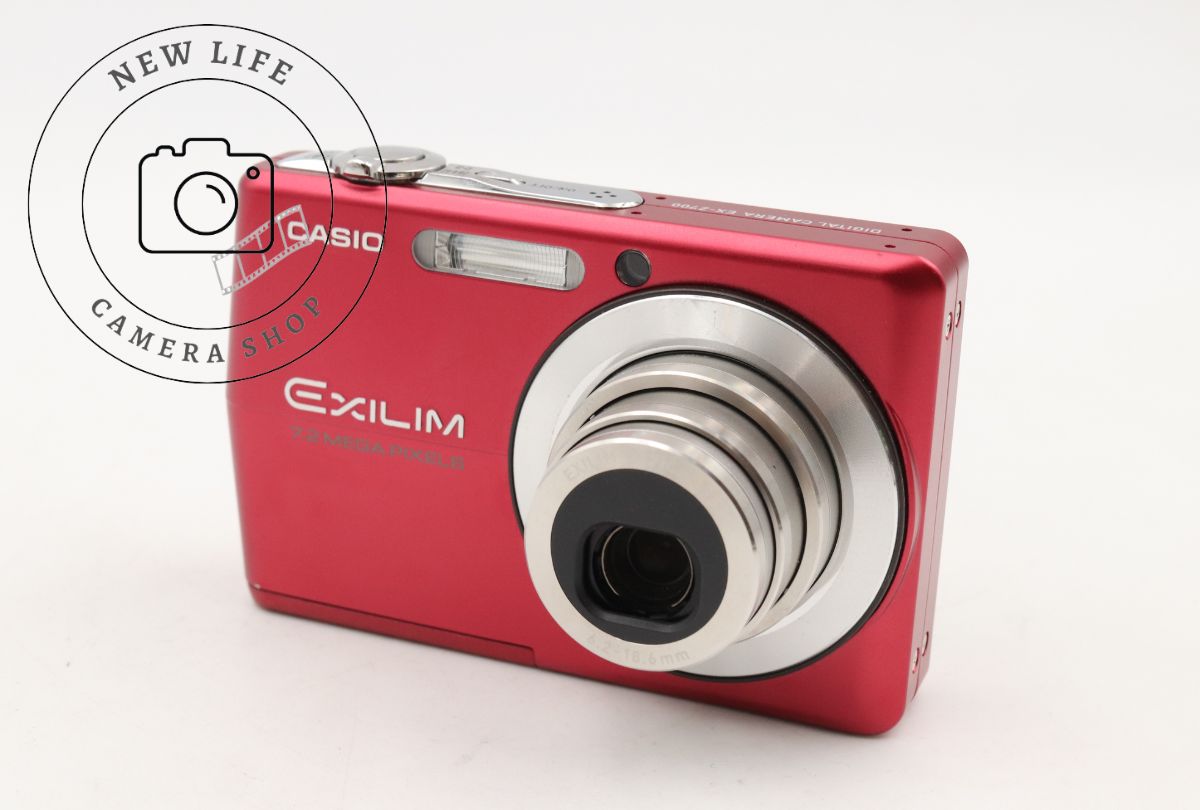 極上品☆カシオ CASIO EXILIM EX-Z700 ﾚｯﾄﾞ RED 動作確認済み