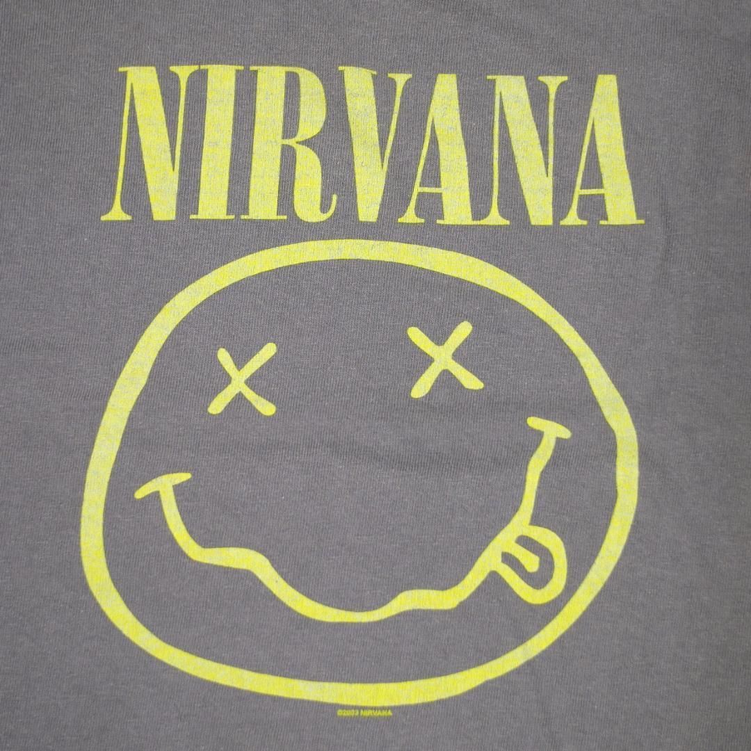 NIRVANA スマイリーTシャツ　2003 M】00s NIRVANA ニルヴァーナ ©2003 Tシャツ Smiley Face スマイリー