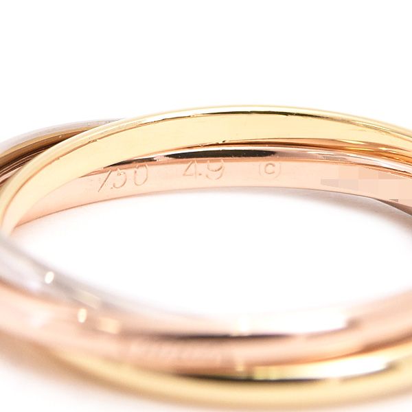 Cartier カルティエ トリニティリング 750YG/WG/PG 49号 カルティエ 3