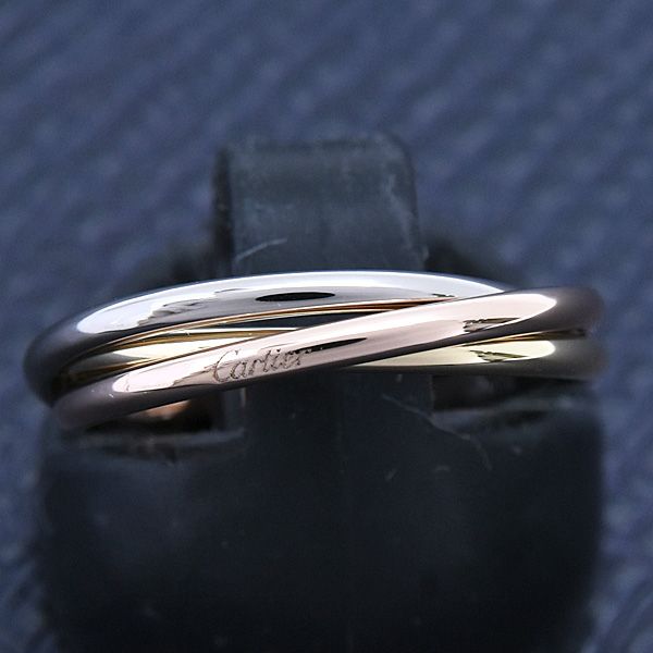 カルティエ 指輪 レディース トリニティ リング 49号 実寸9号 3連 1.4