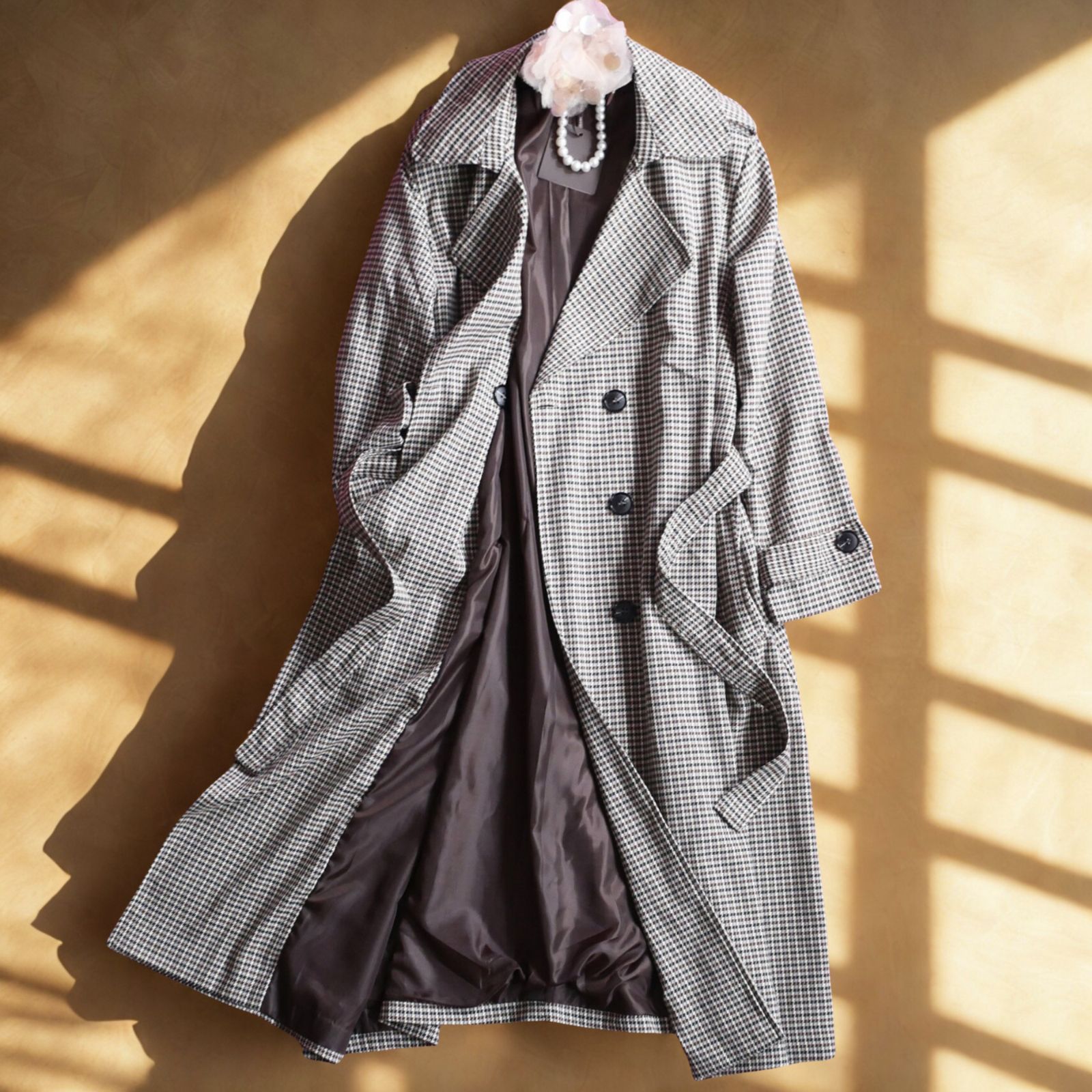 dt113 S M L 選択可 フィレンツェの新ブランド トダミ Made in Italy 25-26秋冬 エレガントな丈感トレンチコート GULLKHAN_COM