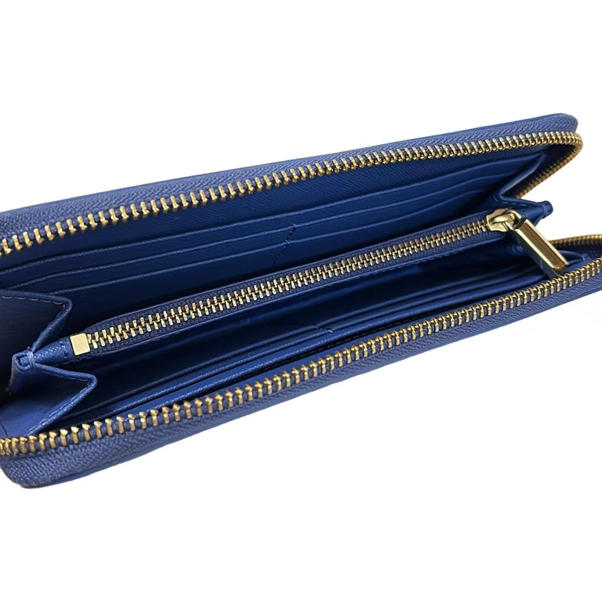 TORY BURCH トリーバーチ ラウンドファスナー 長財布 ブルー 未使用