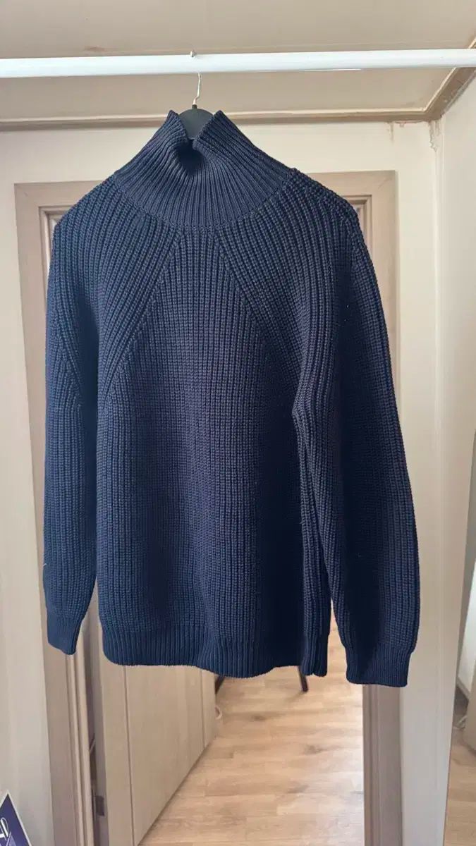 batoner バトナー モクネック セーター ネイビー2