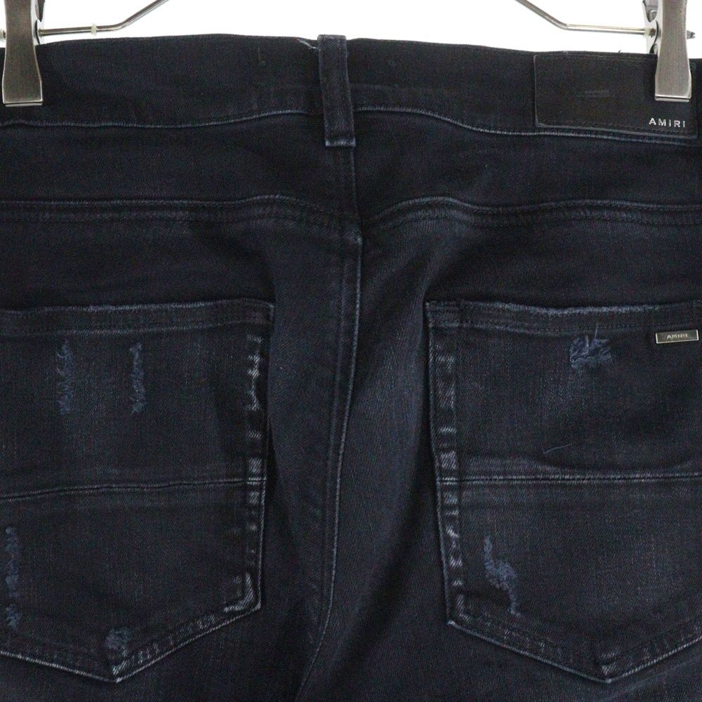 AMIRI (アミリ) ダメージ加工 デニムスキニーパンツ ブラック - メルカリ