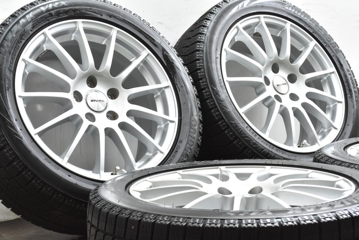 交換用に IRVINE 17 in 7 5 J 45 PCD 112 ブリヂストン ブリザック VRX 225 50 R ベンツ Aクラス Bクラス Cクラス スタッドレス 可