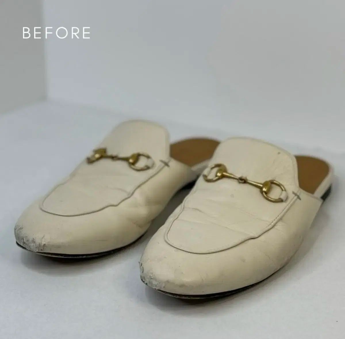 グッチ ドライビングシューズ フラットシューズ ハイヒール パンプス - ブランド 修理 リペア ソール補強 メッキ