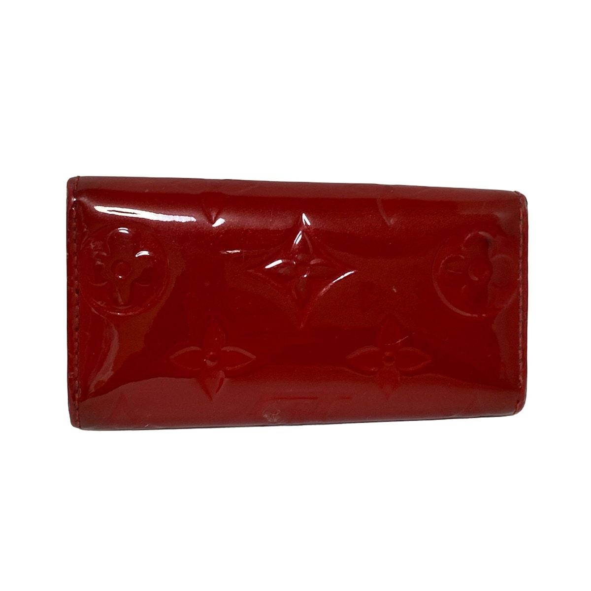 LOUIS VUITTON ルイヴィトン キーケース モノグラムヴェルニ ミュルティクレ4 M90907 スリーズ レザー