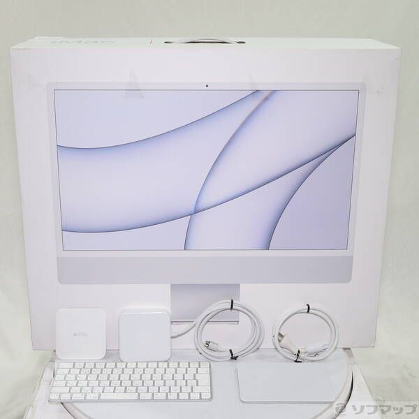  〔 品〕 iMac 24-inch Mid-2021 MGPD 3 J A Apple M 1 8コアCPU_8コアGPU 16 GB シルバー 〔15.6 Sequoia〕 262 Macデスクトップ デスクトップPC