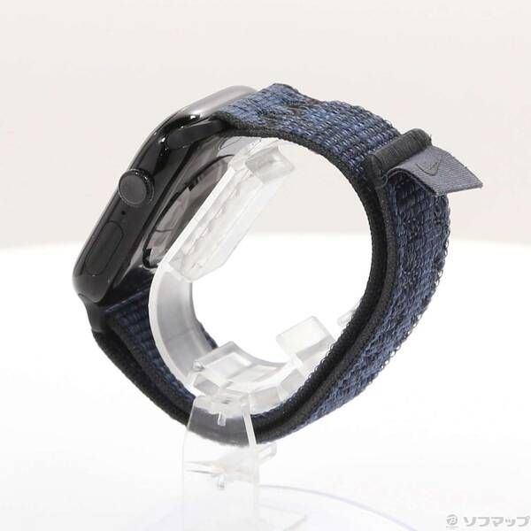 〔 品〕 Apple Watch Series 10 GPS 46mm ジェットブラックアルミニウムケース ブラック ブルーNikeスポーツループ 377