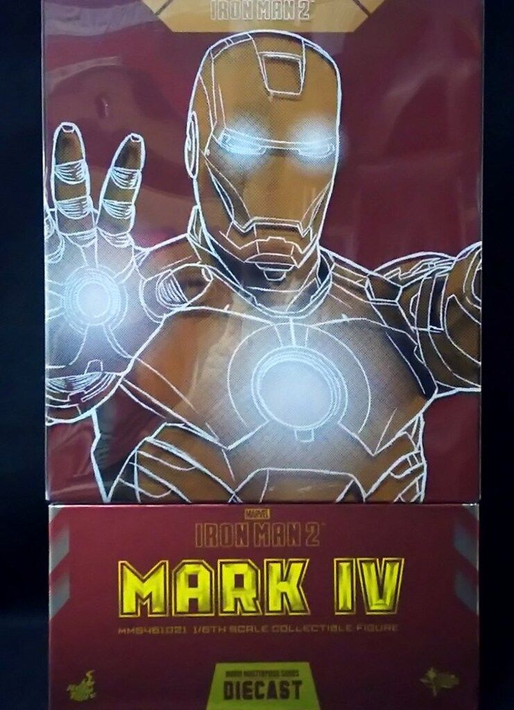HOTTOYS IRON MAN 2 MOVIE MASTERPIECE DIECAST IRON MAN MARK 4 DIECAST MMS461D2