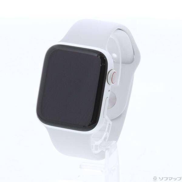 〔 品〕 Apple Watch Series 4 GPS Cellular 44mm シルバーアルミニウムケース ホワイトスポーツバンド 247
