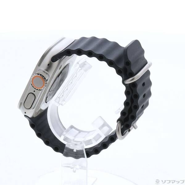 〔 品〕 Apple Watch Ultra GPS Cellular 49mm チタニウムケース ミッドナイトオーシャンバンド 377
