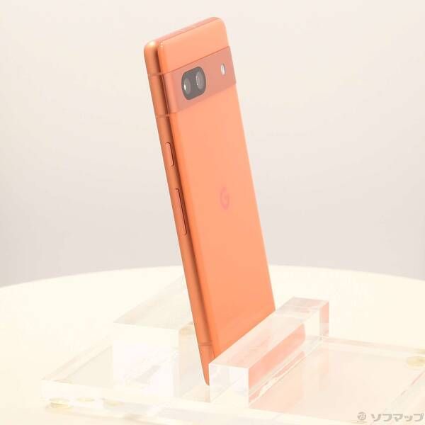 中古品〕 Google Pixel 7a 128GB コーラル GA04438-JP SIMフリー【198