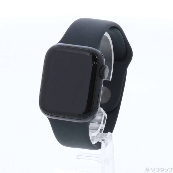 〔 品〕 Apple Watch Series 7 GPS 41mm ミッドナイトアルミニウムケース ミッドナイトスポーツバンド 258