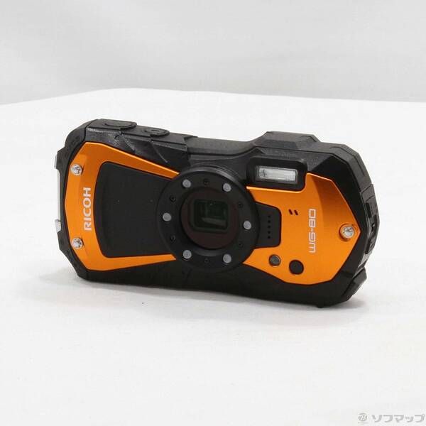 中古品〕 RICOH WG-80 オレンジ【305】 - メルカリ