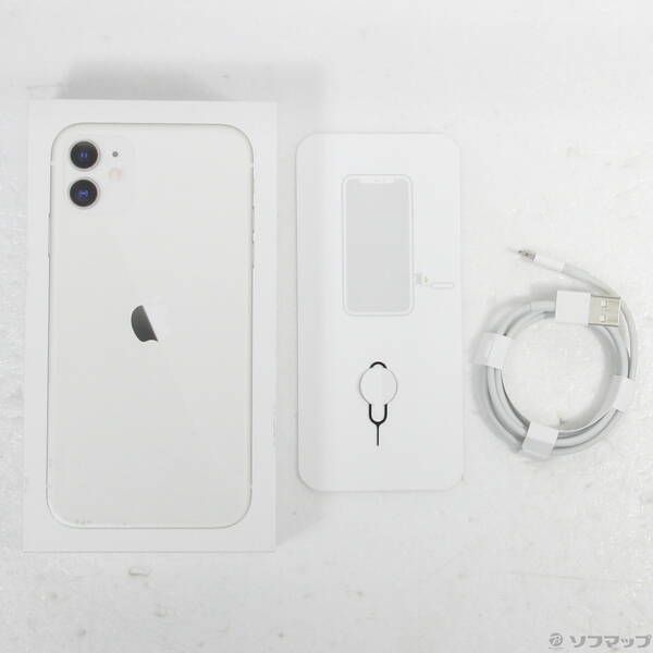 中古品〕 iPhone11 128GB ホワイト MWM22J／A SIMフリー【269】 128GB