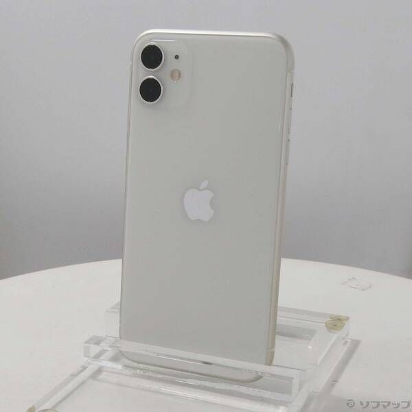 中古品〕 iPhone11 128GB ホワイト MWM22J／A SIMフリー【269】 128GB