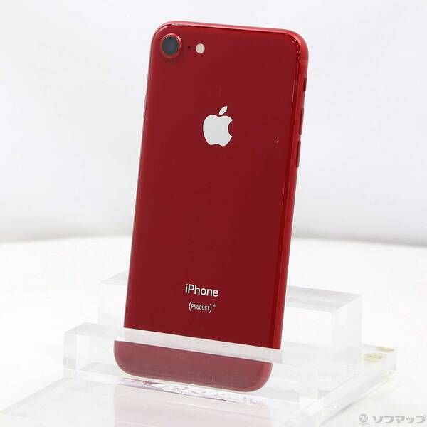SIMフリー 本体 iPhone 8 64 GB レッド 178 電池新品 iPhone 8 【中古C