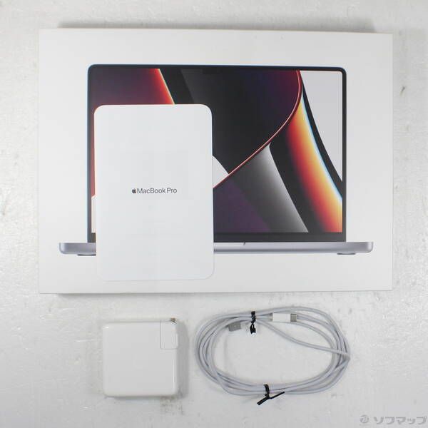  〔 品〕 MacBook Pro 14.2-inch Late-2021 MKGP 3 J A Apple M 1 Max 10コアCPU_24コアGPU 32 GB SSD TB スペースグレイ 〔14.7 Sonoma〕 262 MacBook本体 ノートPC