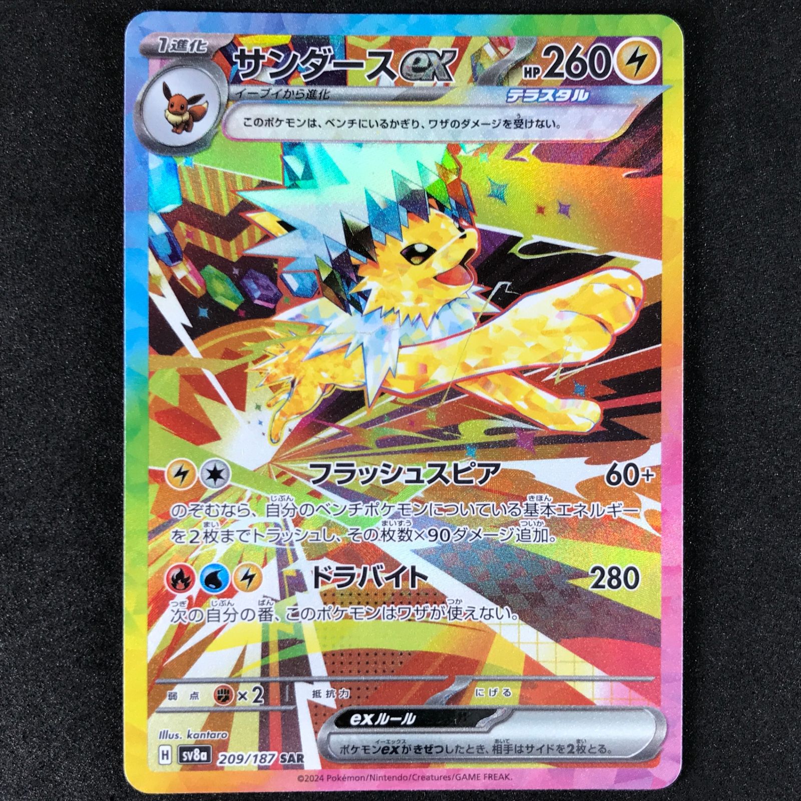 サンダースex SAR SV8a テラスタルフェスex 209/187 サンダースex SAR