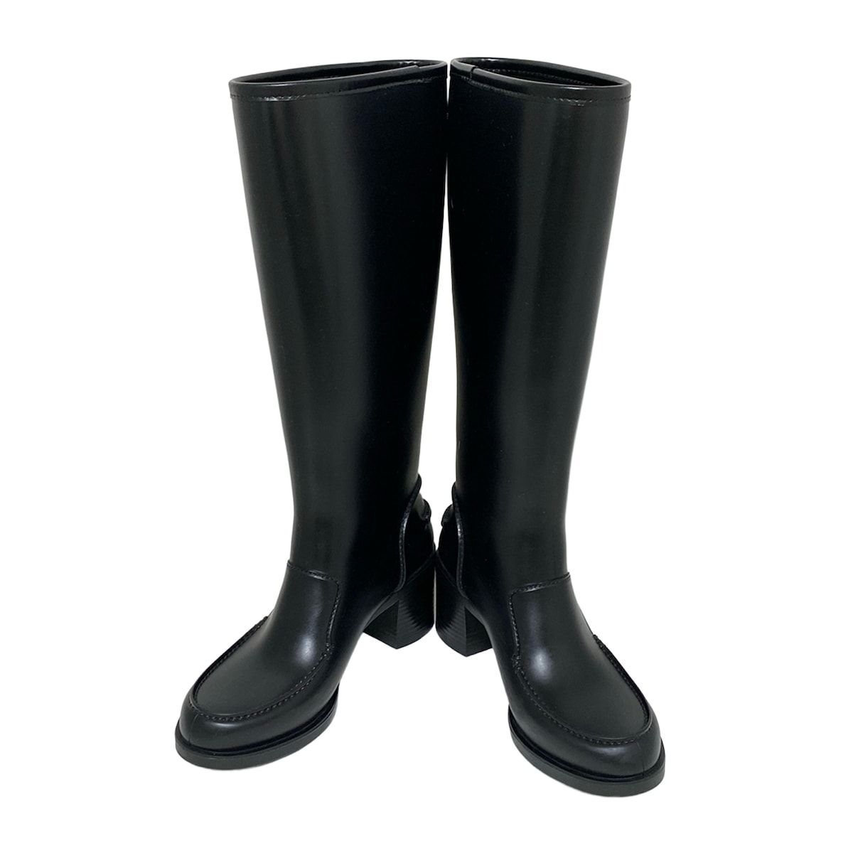 FERRAGAMO SalvatoreFerragamo サルバトーレフェラガモ レインブーツ 7 レディース - 黒 ガンチーニ