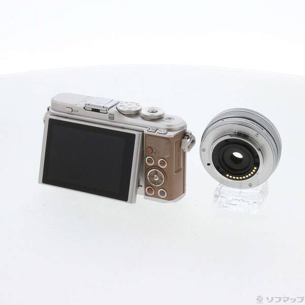  〔 品〕 OLYMPUS PEN E PL 9 14 42 mm EZレンズキット ブラウン 262 ミラーレス一眼 デジタルカメラ