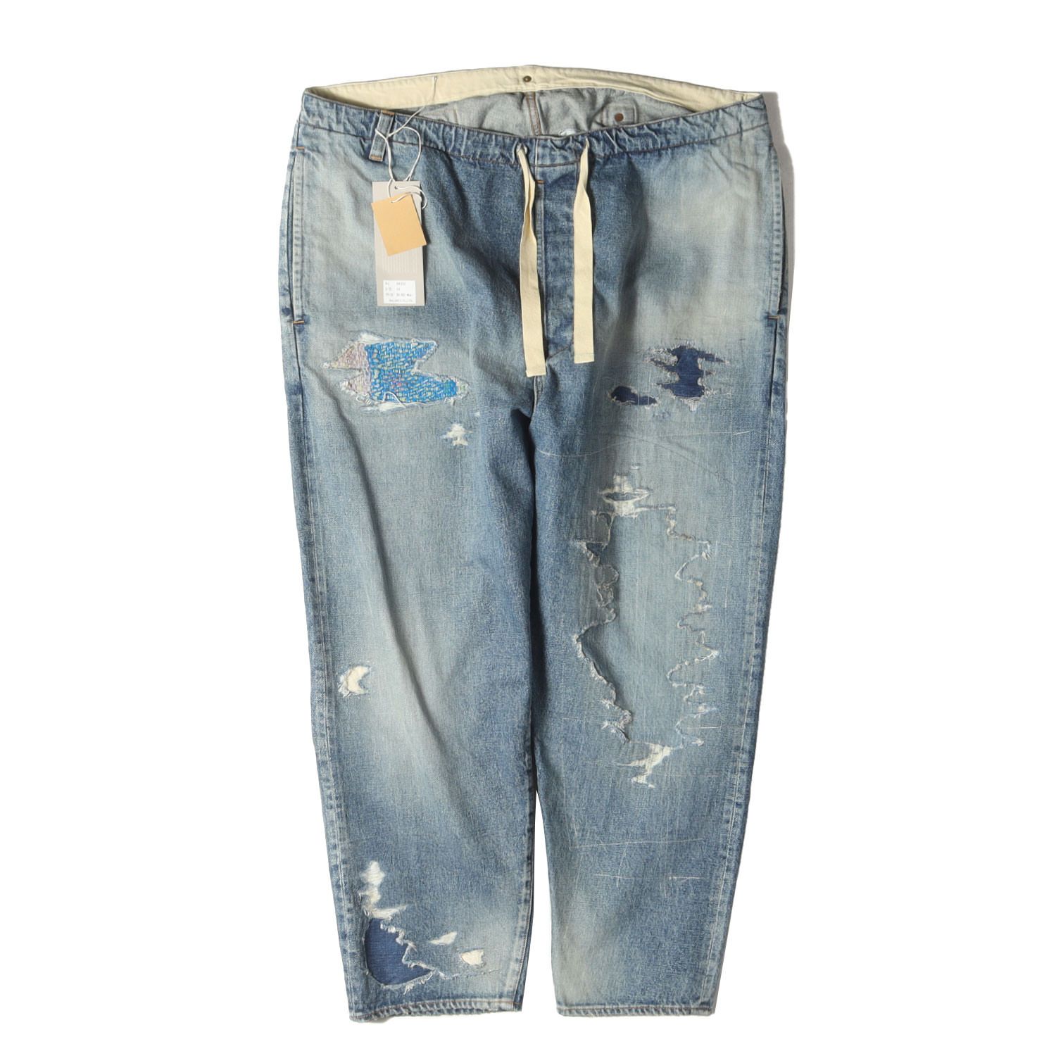 アナクロノーム　ダメージ加工　クラッシュデニムパンツ Anachronorm｜アナクロノーム（メンズ）のデニムパンツ（クラッシュ