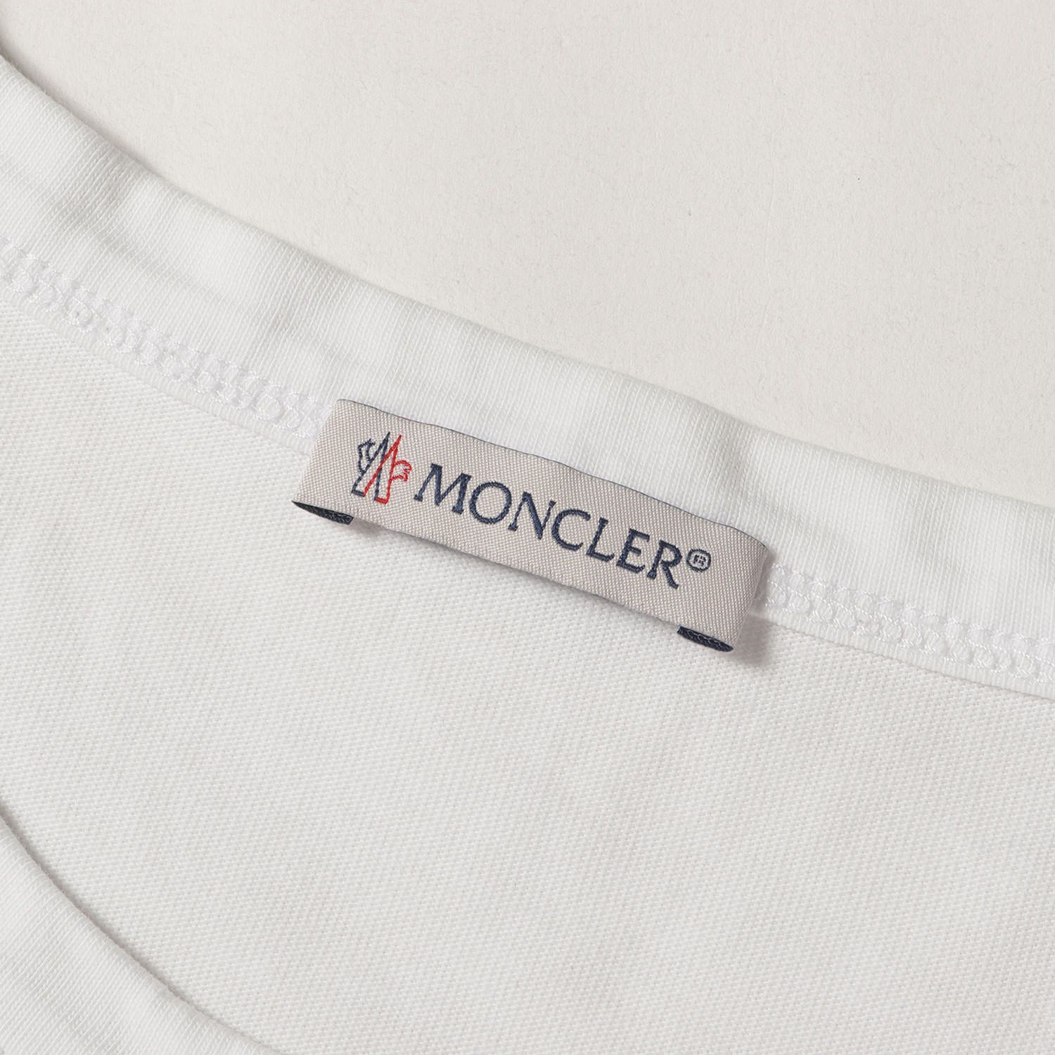 MONCLER モンクレール Tシャツ ホワイト 白 サイズ:XL | フロッキー 