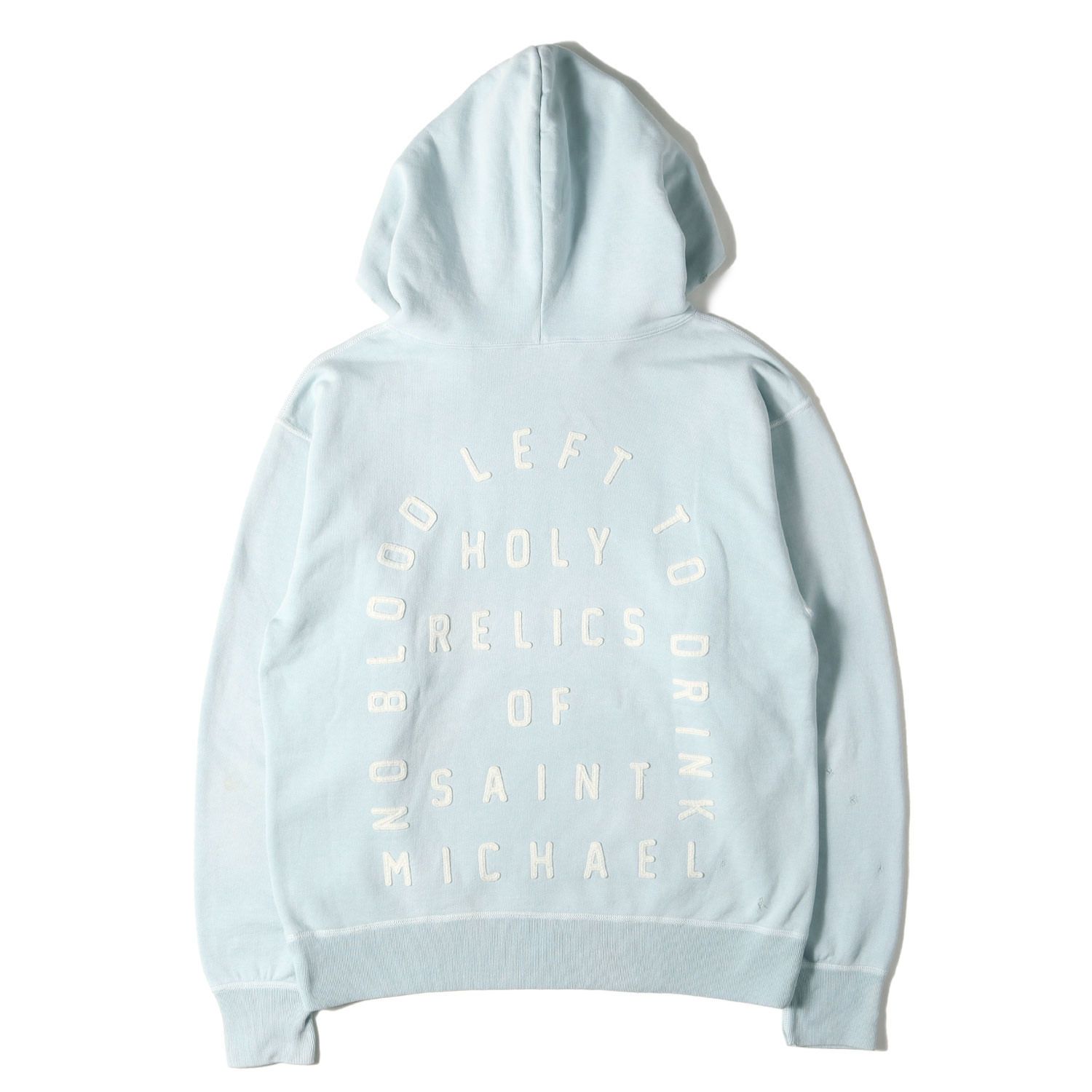 美品】SAINT MICHAEL セントマイケル パーカー ブルー サイズ:L | 22AW 