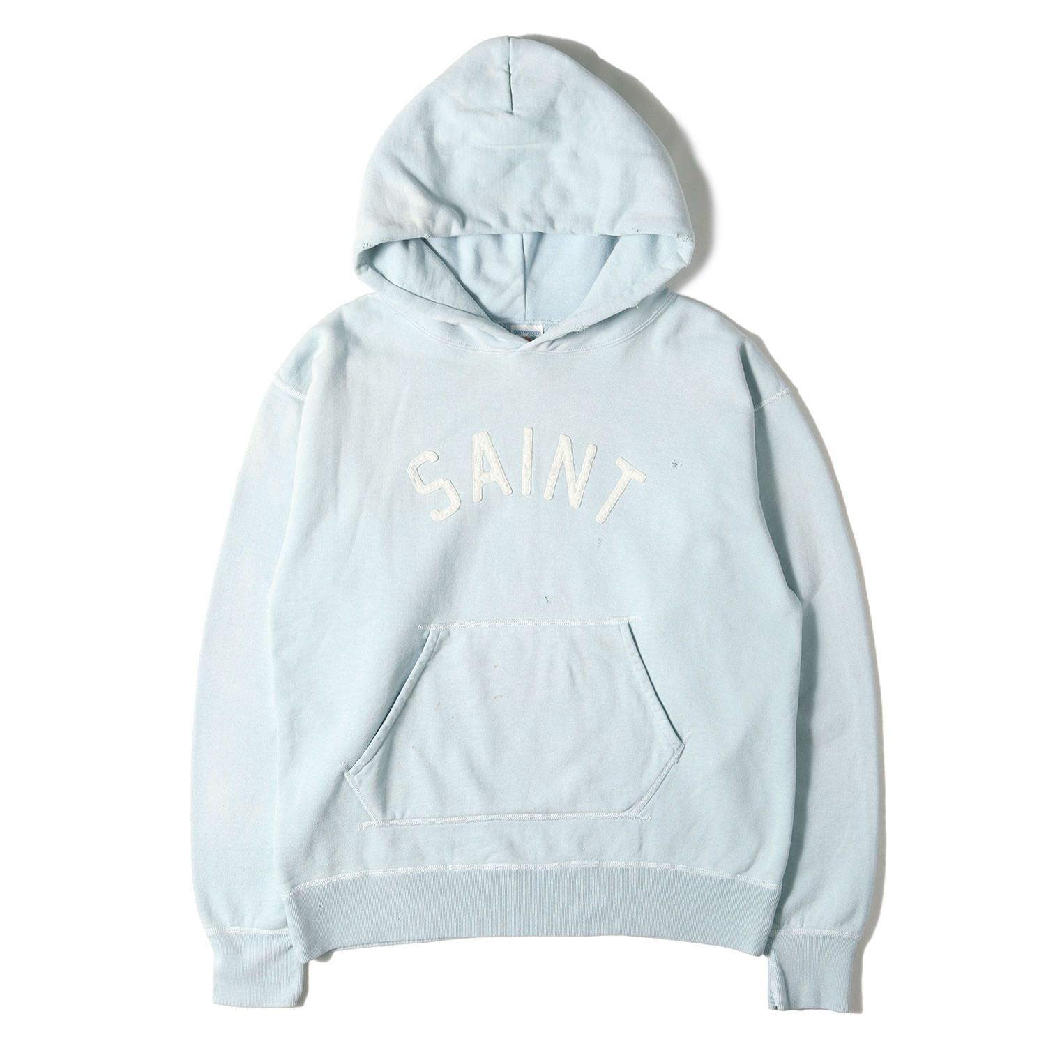 美品】SAINT MICHAEL セントマイケル パーカー ブルー サイズ:L | 22AW 