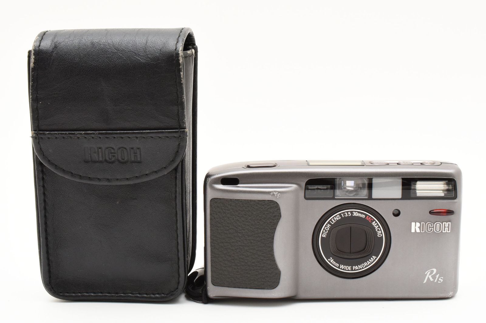 動作品 リコー RICOH R1s グレー コンパクトフィルムカメラ 2159